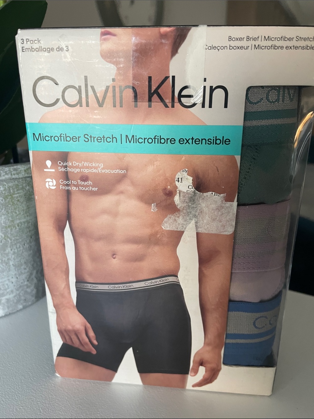 Calvin Klein Men’s Microfiber Stretch Boxer Briefs - Black (3 Pack)